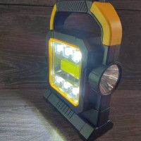 LED лампа HC-7078A фонарь аккумуляторный диодный фонарик на солнечной батареи, прожектор